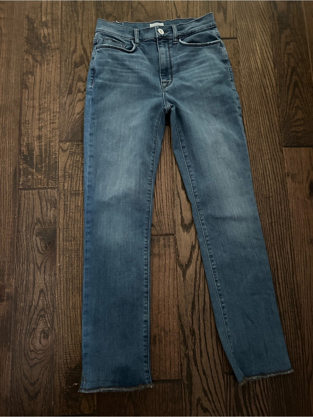 Hudson Blair High Rise Straight Crop Jeans Size 26 Medium Wash 29” Inseam